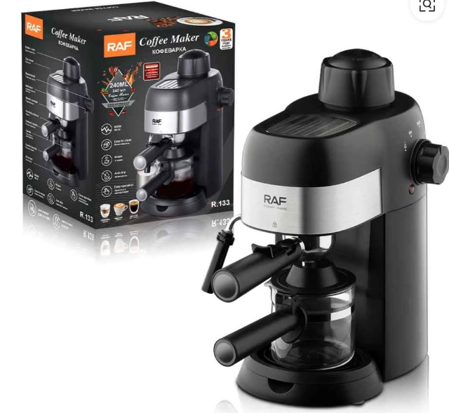 Cafetera Expresso RAF con espumador de leche