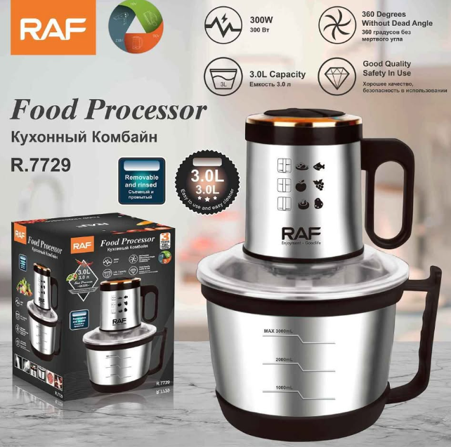 Procesadora de alimentos RAF 3 litros